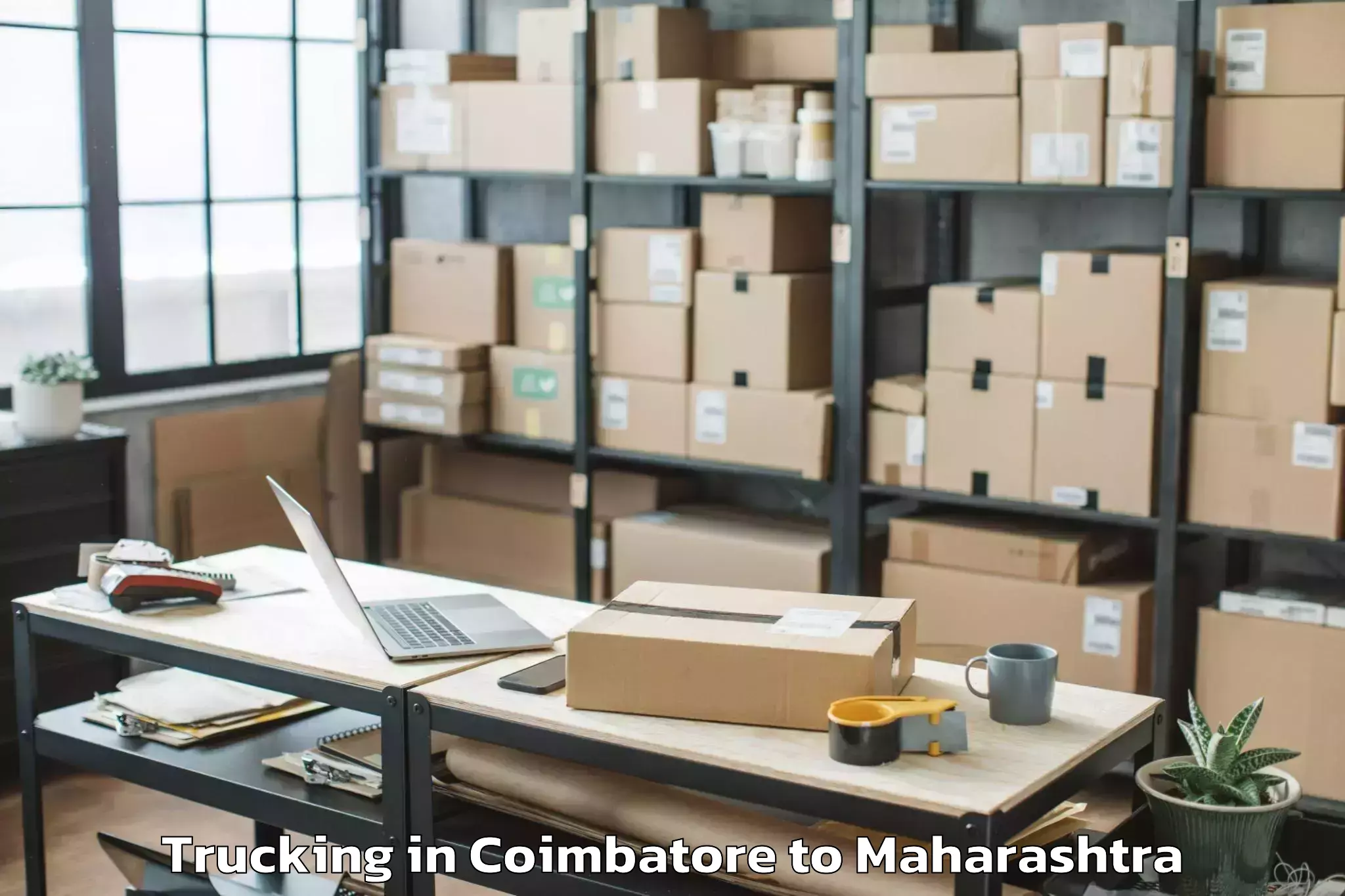 Book Coimbatore to Maharashtra University Of Heal Trucking Online